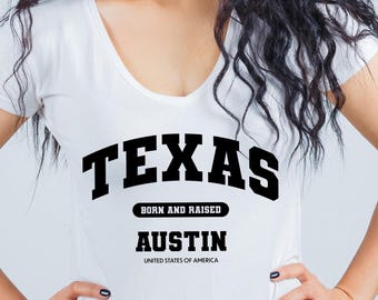 Texas Austin Vector Design: Trendy T-shirt Hoodie SVG PNG (Digital Download)