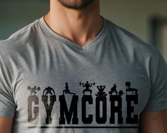 GYMCORE Male Vector Designs, PNG SVG Files (Digital Download)