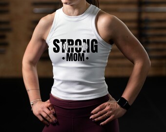 Strong Mom SVG: Fitness Mother's Day Design (Digital Download)