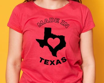 Made In Texas Vector Design: Trendy T-Shirt SVG PNG (Digital Download)