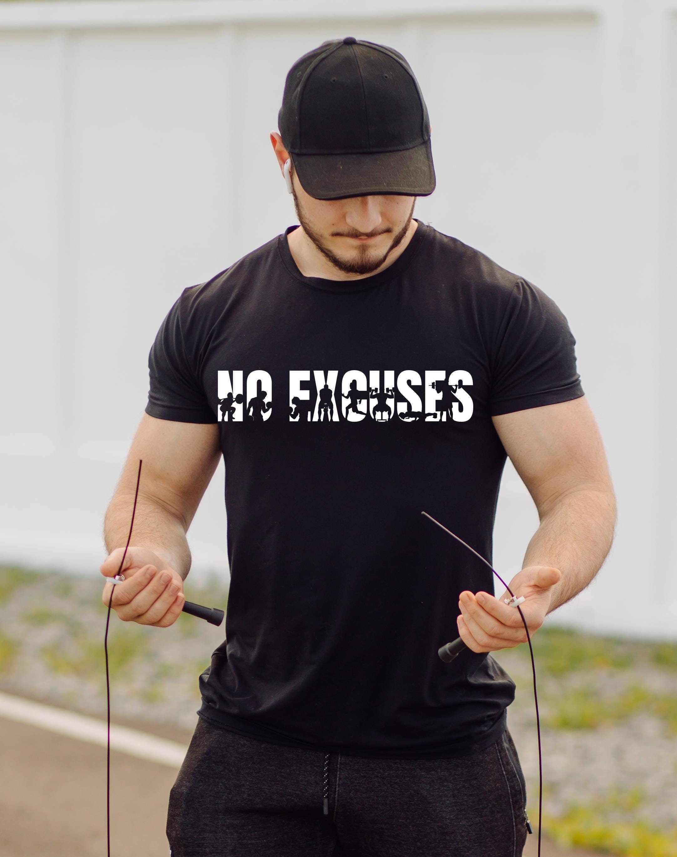 No Excuses Vector Male Designs  PNG Digital Download Aesthetic  Hoodie SVG Trendy T-shirt Men Father Gym Workout DTF