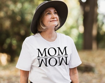 Mom Wow  Vector Mother&#39;s Day Designs  PNG Digital Download Aesthetic Mom Hoodie SVG Trendy T-shirt Women Mama