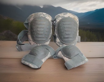 US Army Knee & Elbow Pads ACU Set