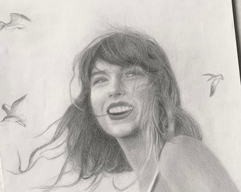 Taylor Swift 1989 TV Graphite Drawing (Original)