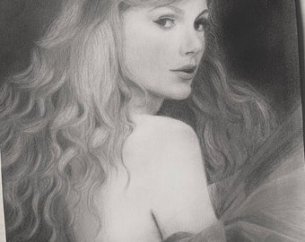 Taylor Swift Speak Now TV Graphite Drawing (Original)