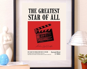 Paroles de Sunset Boulevard - Affiche murale - Comédie musicale de Broadway (Téléchargement numérique)