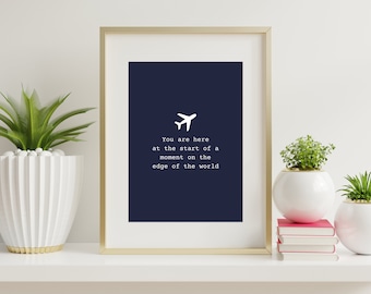 Come From Away Musical Theater Broadway Lyrics || Welcome to the Rock || Instant Download Wall Art Print Quote Typography Printable
