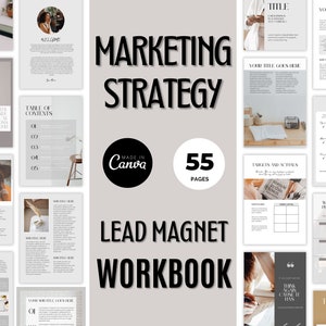 Ebook Template Canva Marketing Strategy Brand Workbook Lead Magnet ...