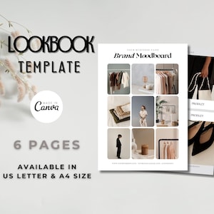 Lookbook Lead Magnet | Product Lookbook Template | Clothing Wholesale Catalog | Editable Product Sales Sheet | Canva Lookbook Catalogue