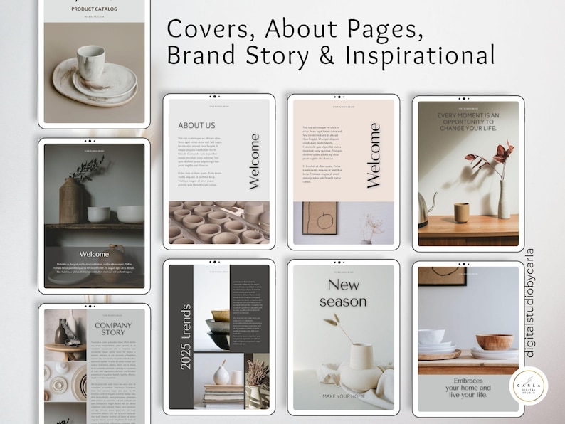 Ceramic Products Catalog Template: 35 Editable Pages Magazine for ...