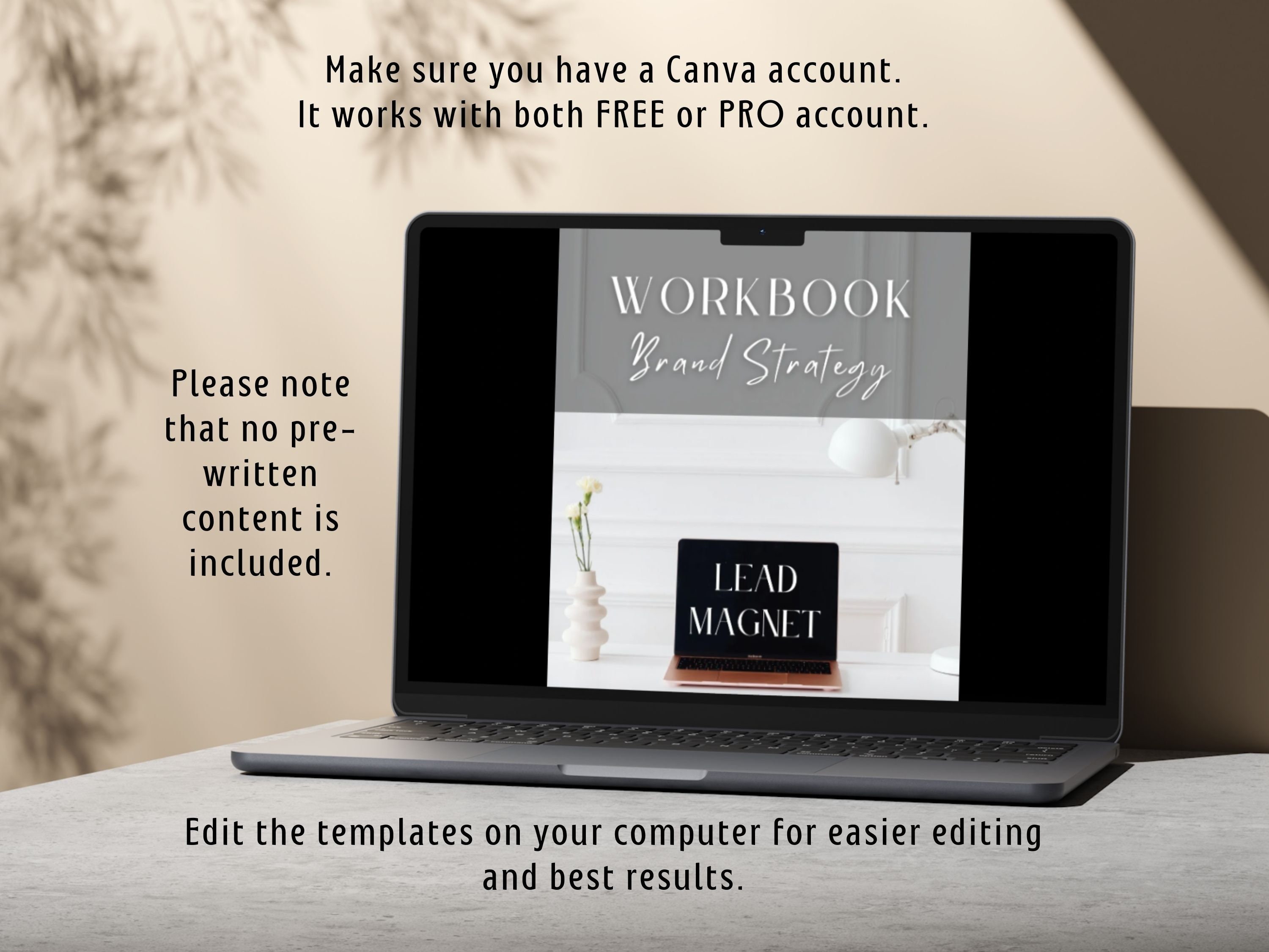 Ebook Template Canva Marketing Strategy Brand Workbook Lead Magnet ...