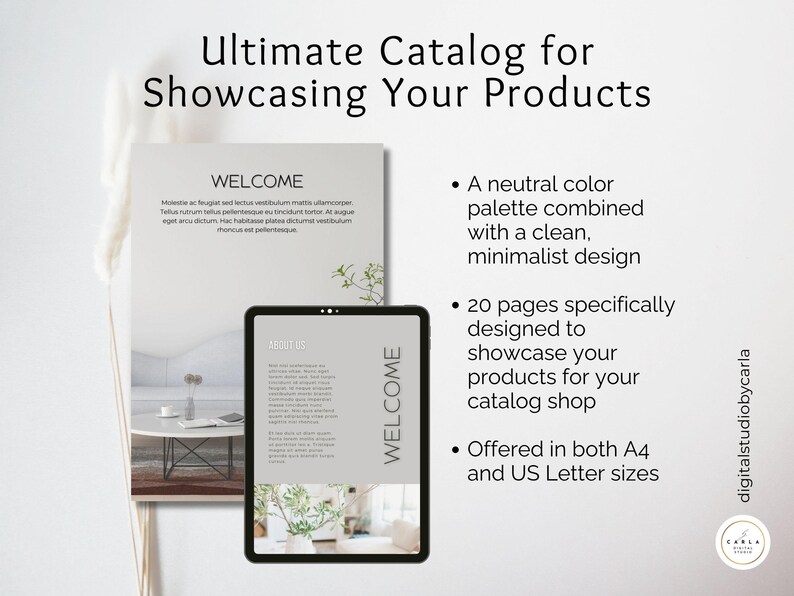 Home Decor Catalog Template Canva Lead Business Wholesale Line