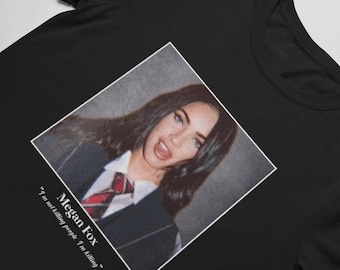 Megan Fox Retro year book photo - Megan Denise Fox Tee - Megan Fox Homage - Megan Fox Fan Merch - Megan Fox Gift - Megan Fox Celebrity 62