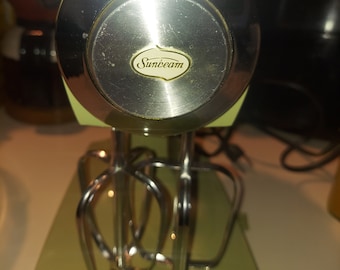 ヴィンテージ サンビーム ビスタ ハンドミキサー：ライトグリーン