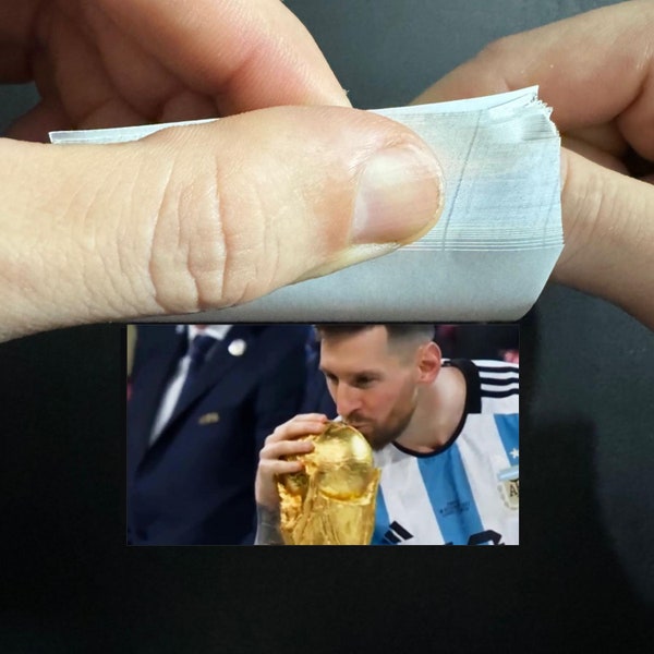 Flipbook Digital – Messi küsst den Pokal – FF-004