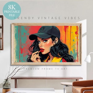 Pop Art Honey: Vintage Cartoon Frame TV Art (8K Digital Download)