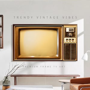 Frame TV Art | Vintage Retro Television | Premium Quality | Digital Download | Retro TV | 8K Printable File | Samsung Frame Art