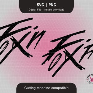 Archivo svg png digital Fix On Fix Off de la canción Mingi de Ateez / Ateez Coachella / Inspirado en la canción Mingi Fix On Fix Off / Calcomanías DIY / Kpop SVG png