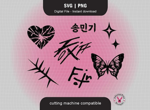 Ateez Song Mingi Fix on SVG File | Fix off | Song Mingi Tunnel