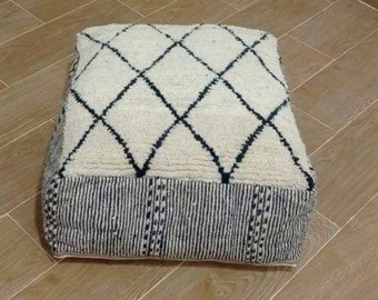 100 % handgefertigter Berber-Hocker