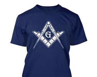 Free Mason Logo - Herren T-Shirt Graphic Novelty Tee - Illuminati Geheime Organisation Verschwörungstheorist Theorien Boho Grove