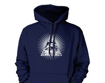 Auge der Vorsehung - Unisex Hoodie Sweatshirt - Illuminati Geheime Organisation Verschwörungstheorist Theorien Boho Grove