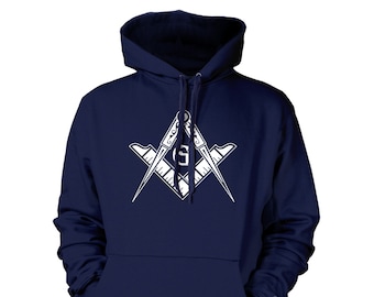 Free Mason Logo - Unisex Hoodie Sweatshirt - Illuminati Secret Organization Conspiracy Theorist Theories Bohemian Grove