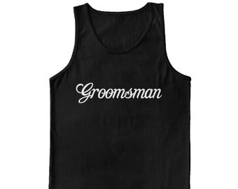 Trauzeuge – Herren-Tanktop mit Grafik-Neuheits-T-Shirt – Hochzeit, Trauzeugen, Ehemann, Ehemann, Ehefrau, Braut, Brautparty, Flitterwochen, Jahrestag, frisch vermählte Paare