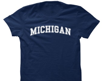 Michigan - Camiseta de mujer - College City State University Pride Proud Alumni School Spirit
