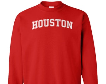 Houston - Unisex Crewsweat Sweater - College City State University Pride Proud Alumni School Spirit