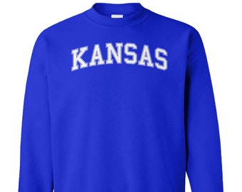 Kansas - Unisex Crewsweat Sweater - College City State University Pride Proud Alumni School Spirit