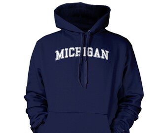 Michigan - Unisex Hoodie Sweatshirt - College City State University Pride Proud Alumni School Spirit