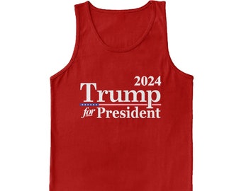 Trump für Präsident 2024 - Herren Tank Top Graphic Novelty T-Shirt - MAGA Make America Great Wieder Republikanische Konservative Wahl