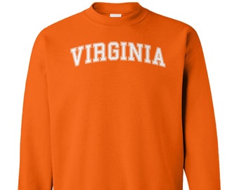 Virginia - Unisex Crewsweat Sweater - College City State University Pride Proud Alumni School Spirit