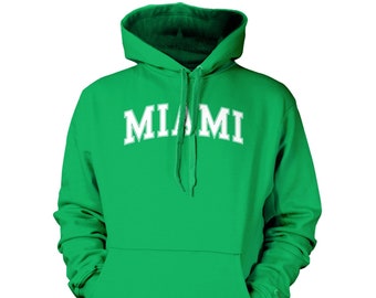 Miami - Unisex Hoodie Sweatshirt - College City State Universität Pride Proud Alumni School Spirit