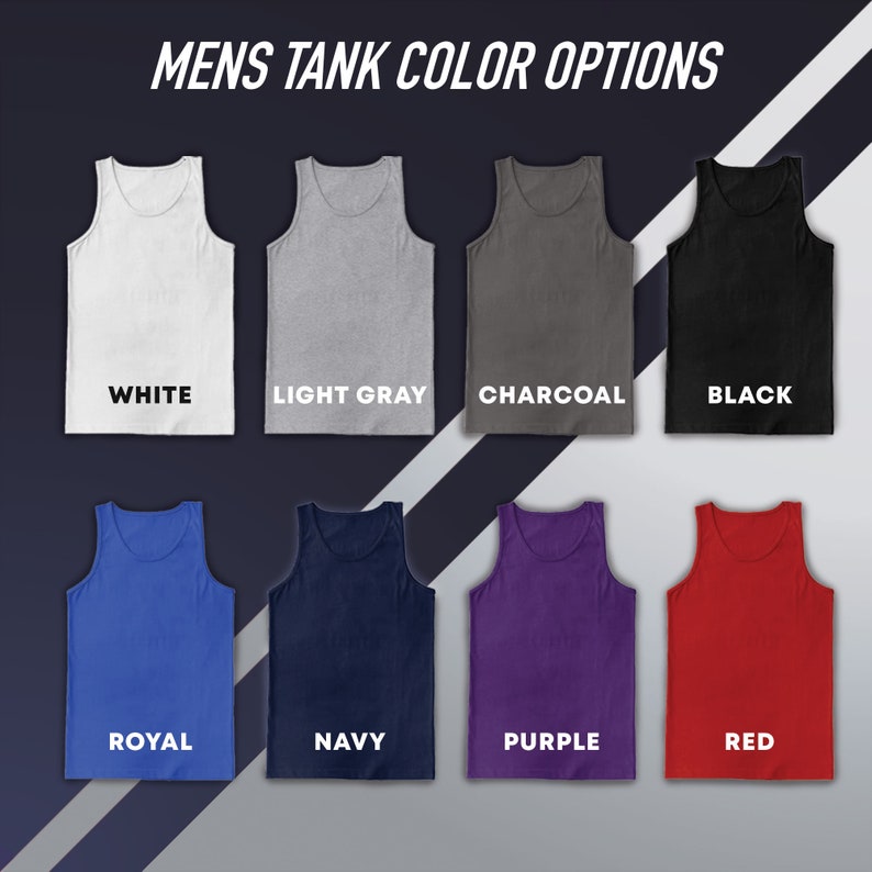 men's tank color options