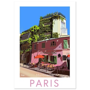 La Maison Rose - a poster created from original artwork