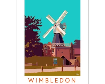 Wimbledon Common - a poster created from original artwork
