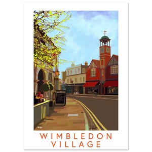 Wimbledon Village: un cartel creado a partir de obras de arte originales