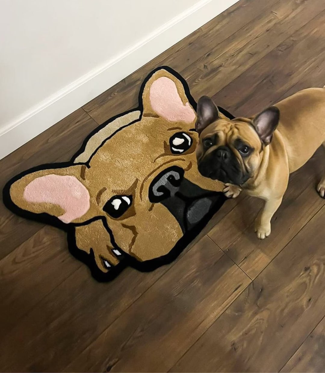ラグマット 約94cm × 約150cm French bulldog French Bulldog Rug - Tufted Rug of Your Adorable Pet - Etsy