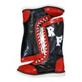 RF Pro Wrestling Long Shoes, Handmade, 100% Original Leather, Black and Red Color product logo