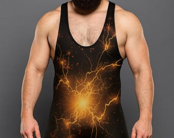 Pro wrestling  Singlets , Personalized Name, Logo & Colors,, lightening thunder design
