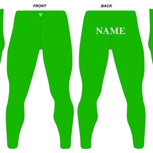Men&#39;s Green Pro Wrestling Tights: Glänzendes Spandex, anpassbares Design
