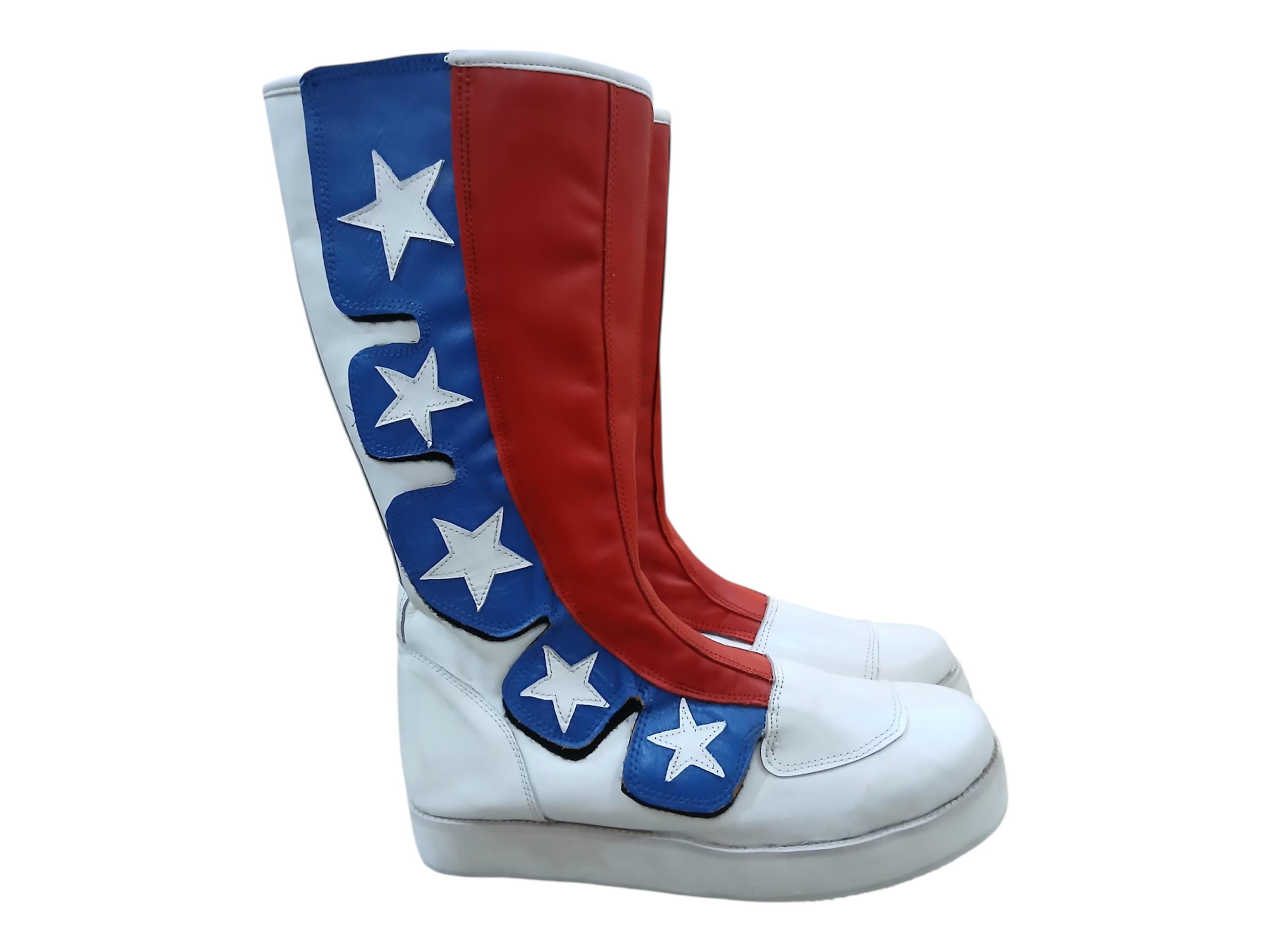 Handmade Leather Wrestling Boots: Hook and Loop, Customizable Colors