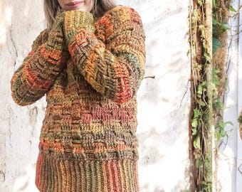 Bohemian Hoodie - Easy Bummie Crochet Pattern for 12 months to Adult XXXLarge