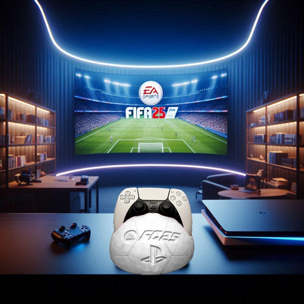 FIFA 2025, FC 25 - Playstation 5 Controller Stand 3D Print Model - 3MF file