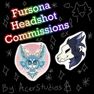 Fursona Headshot Commissions [Read Description Before Buying]