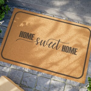 HOME sweet HOME Doormat, Funny Welcome Mat, Novelty Housewarming Gift, Humorous Welcome Mat, Fun Housewarming Present