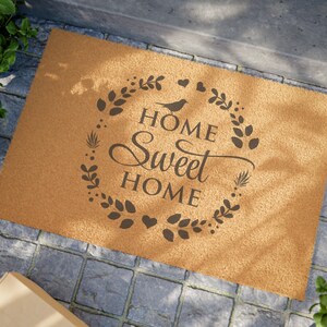 Home Sweet Home Doormat, Funny Welcome Mat, Novelty Housewarming Gift, Humorous Welcome Mat, Fun Housewarming Present
