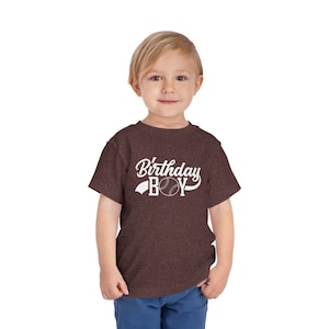 Birthday Boy Shirt, Toddler Short Sleeve Tee, Gift for Him, Boys Birthday Gift